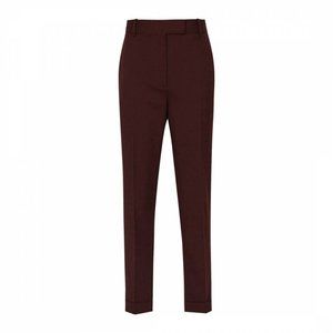 REISS Freya Slim Leg Wool-blend Trouser in Berry